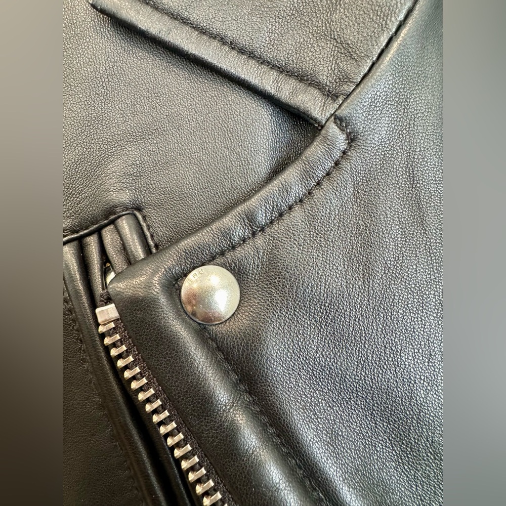 IRO Han Black Leather Jacket - Picture 5 of 8